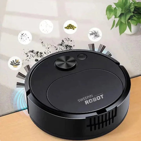 Smart Robotic Vacuum Cleaner – USB Rechargeable Floor Cleaner