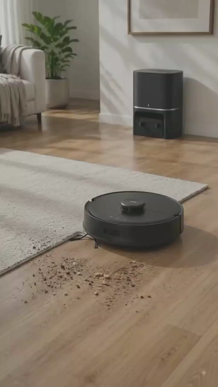 Smart Robotic Vacuum Cleaner – USB Rechargeable Floor Cleaner